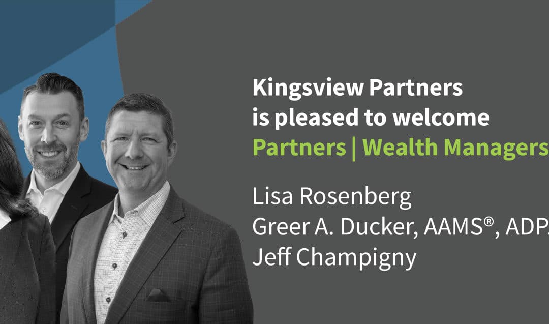 Kingsview Partners Welcomes Wealth Managers | Partners Greer Ducker, Jeff Champigny, and Lisa Rosenberg in Greensboro, North Carolina
